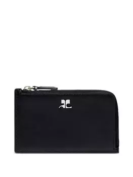 Courrges картхолдер на молнии, черный