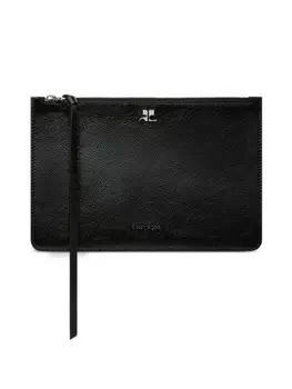 Courrges клатч на молнии, черный