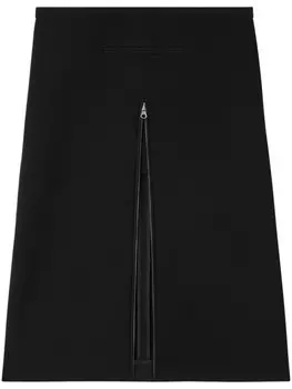 Courrges креповая юбка миди Heritage, черный