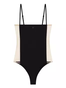 Courrges купальник Illusion, черный