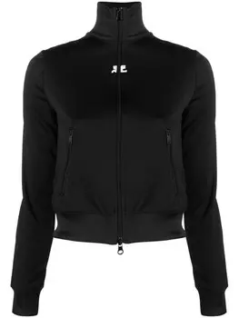 Courrges куртка на молнии, черный