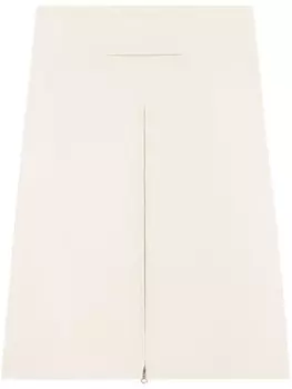 Courrges многослойная юбка миди на молнии, нейтральный цвет
