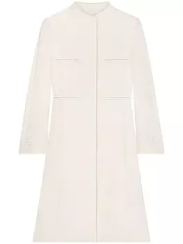 Courrges пальто Heritage с логотипом, нейтральный цвет