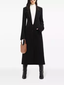 Courrges пальто Hyperbole Heritage с логотипом, черный