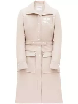 Courrges пальто Reedition, нейтральный цвет