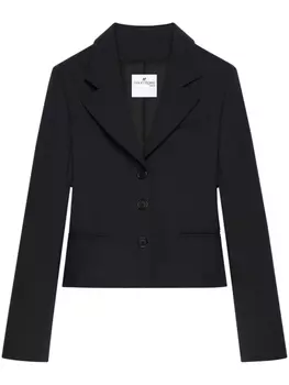 Courrges пиджак строгого кроя, черный