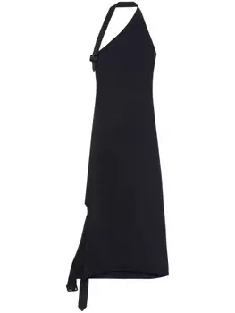 Courrges платье асимметричного кроя, черный