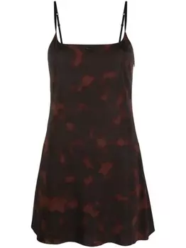 Courrges платье мини без рукавов, коричневый