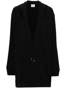 Courrges платье мини Hyperbole с капюшоном, черный