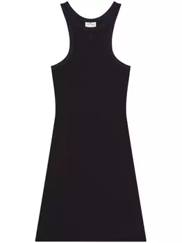 Courrges платье мини из джерси, черный