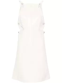 Courrges платье мини Slash Buckle без рукавов, белый