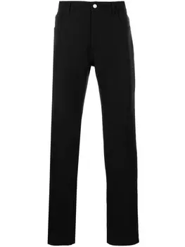 Courrges прямые джинсы с завышенной талией, черный