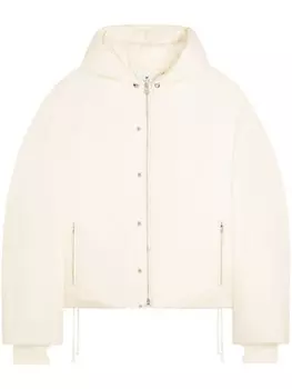 Courrges пуховик с капюшоном, белый