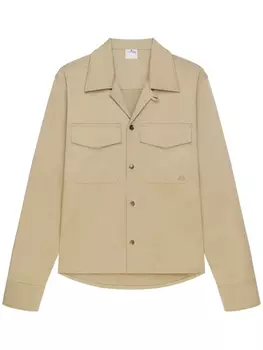 Courrges рубашка с накладными карманами, нейтральный