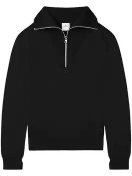 Courrges шерстяной свитер, черный