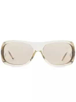 Courrges солнцезащитные очки Holy в круглой оправе, нейтральный цвет