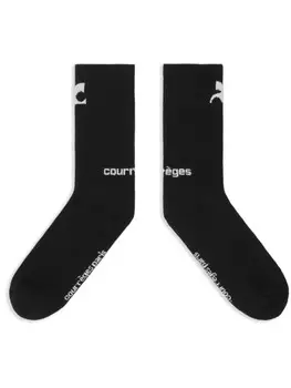 Courrges спортивные носки AC, черный