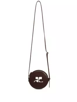 Courrges сумка Reedition Small Circle, коричневый