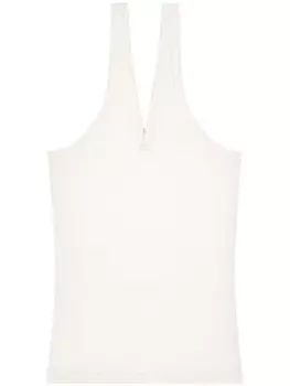 Courrges топ 90's в рубчик, белый