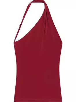 Courrges топ асимметричного кроя, красный