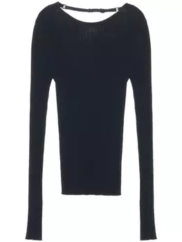 Courrges топ без рукавов, черный