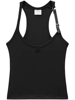 Courrges топ без рукавов Holistic Buckle 90s, черный