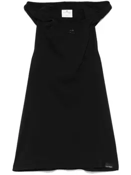 Courrges топ с капюшоном, черный