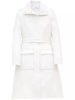 Courrges тренч с поясом, белый