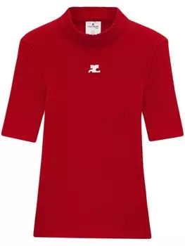Courrges трикотажный топ Reedition, красный
