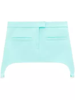 Courrges твиловая мини-юбка, синий