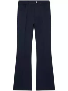 Courrges твиловые брюки bootcut в стиле 70-х, синий