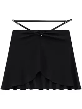 Courrges юбка мини Ellipse, черный