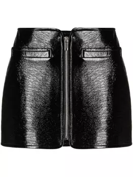 Courrges юбка с молнией, черный