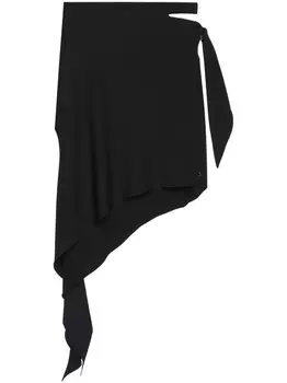 Courrges юбка с узлом, черный