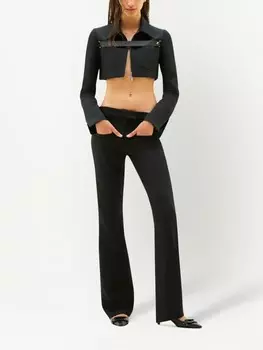 Courrges укороченная куртка, черный