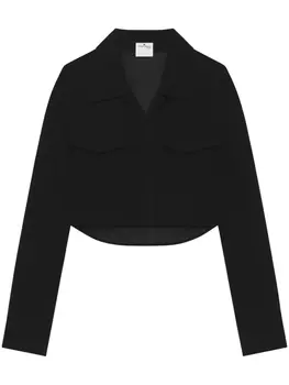 Courrges укороченная рубашка, черный