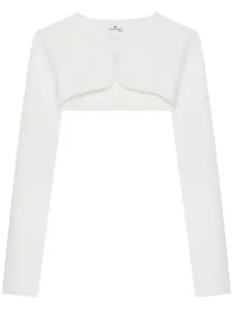 Courrges укороченный кардиган, белый