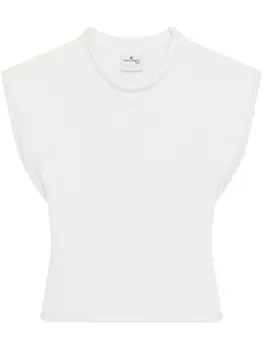 Courrges укороченный свитер, белый