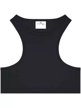 Courrges укороченный топ, черный