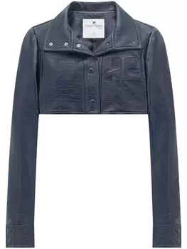 Courrges укороченный жакет, синий