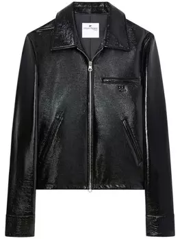 Courrges виниловая куртка, черный