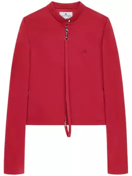 Courrges жакет с аппликацией, красный