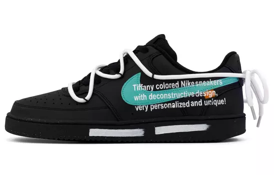 Court Vision Low Скейтборд Кроссовки Мужские Низкие белый Nike