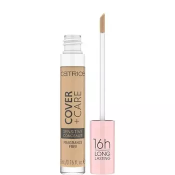 Cover + Care Sensitive Concealer 030N Телесный, против прыщей, успокаивающий, осветляющий, питательный, стойкий, веганский, водостойкий, 5 мл, Catrice