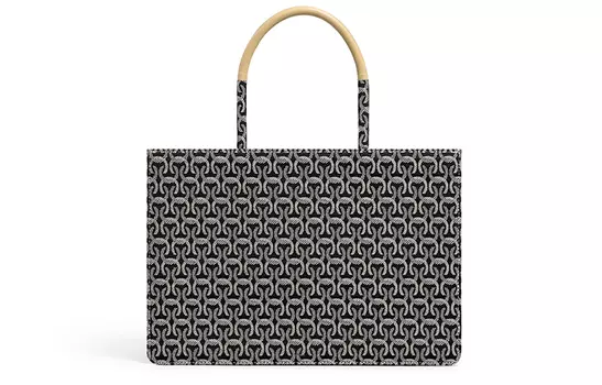 Cowec Ycaki Женская сумка, Реборн Жаккард Черный