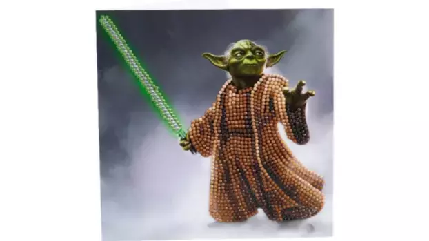 Craft Buddy Crystal Art Алмазная картина Йода 18x18см Хрустальная художественная открытка