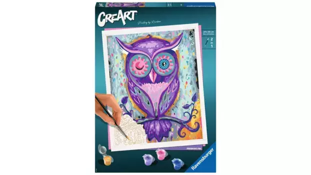Creart картина по номерам мечтающая сова Ravensburger Beschftigung