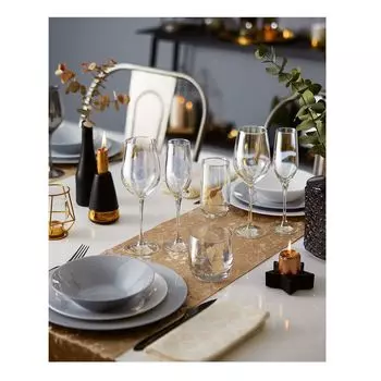 Creatable, 21347, серия SHINY Gold, стаканы для виски, 4 шт, стекло, цвет: золотой