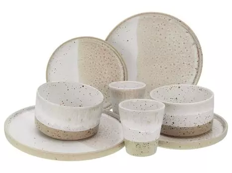 CreaTable, 23635, Cosmos White Pepper, комбинированный сервиз, 8 предметов, керамика, белый