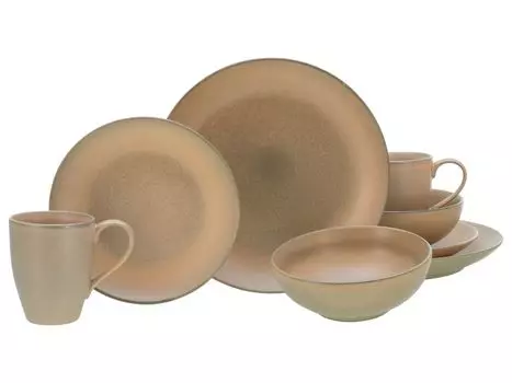 CreaTable, 25855, Sierra Nevada Tierra, комбинированный сервиз, 8 предметов, керамика, желтый